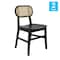 Flash Furniture Jacob Cane Rattan Dining and Event Chairs w/Solid Wood Frame and Seat, Natural/Black, 2PK SK-220902-NATBLK-GG - alternate 5